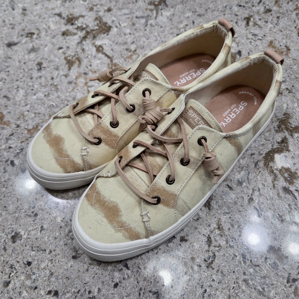 Sperry Tan Sneakers Classic‎ Low-Top Canvas
